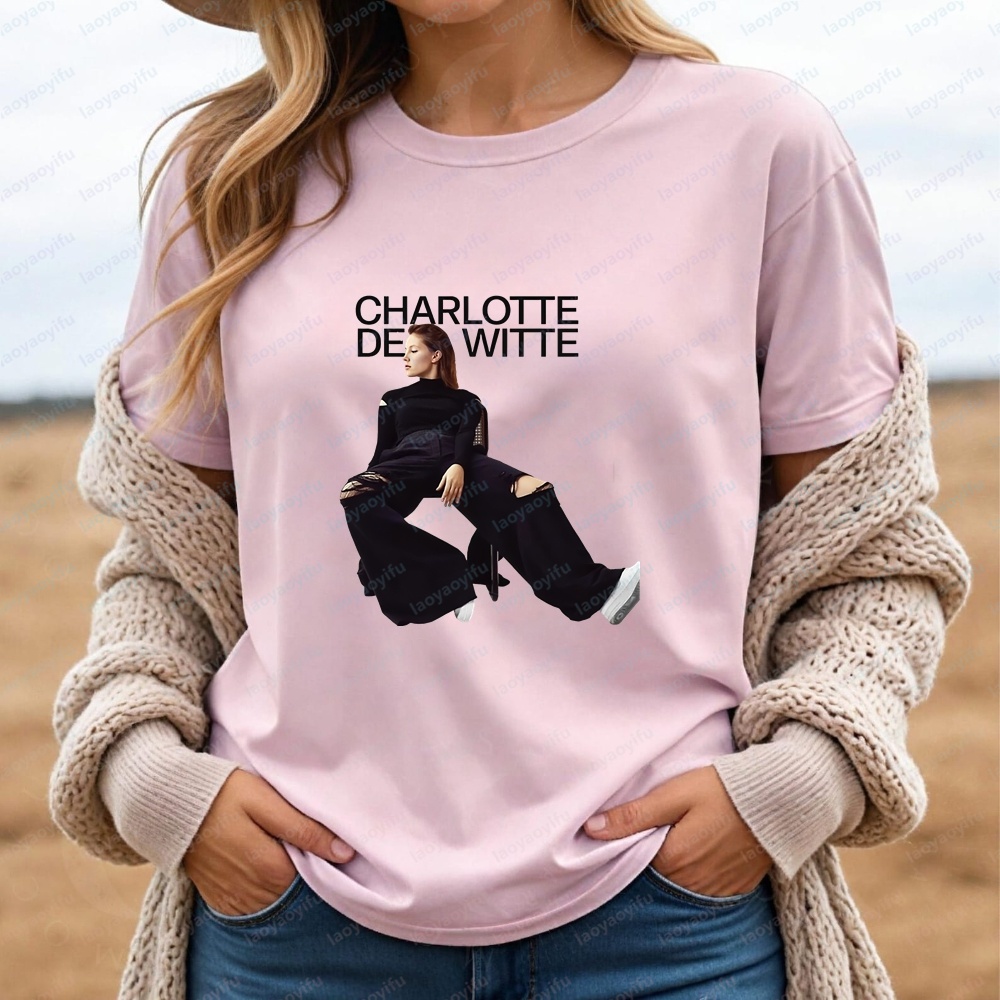 Summer De Clothing - รีวิวเสื้อผ้าผู้ชายสไตล์เกาหลี: เสื้อยืดแขนสั้นผ้าฝ้ายแท้สวมใส่สบายของชาร์ลอตต์ เดอ วิตเต้สำหรับทั้งชายและหญิง