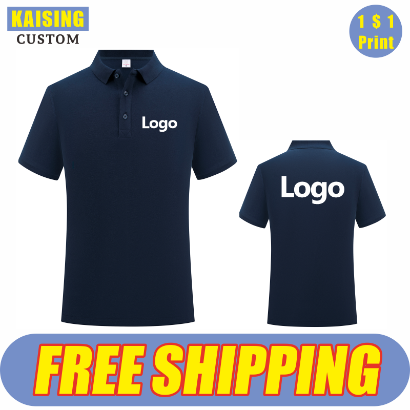 Summer Clothing Logo - KAISING คุณภาพสูงผ้าฝ้ายเสื้อโปโลพิมพ์โลโก้ที่กำหนดเองส่วนบุคคลเสื้อสตรีเย็บปักถักร้อยในช่วงฤดูร้อนสำหรับผู้ชายและผู้หญิงเสื้อผ้า S-4X