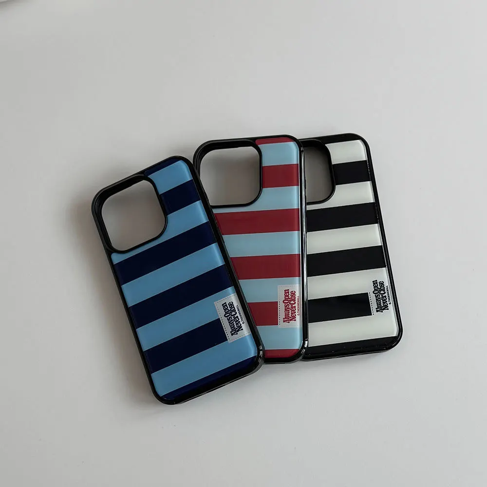 Summer Clothing Korea - เคสโทรศัพท์ลายทางสีสันสดใสแบบเต็มจอสไตล์เกาหลี สำหรับ Samsung Galaxy S23 FE