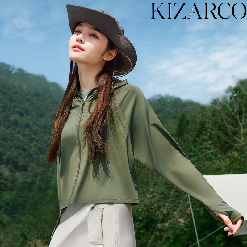 Yours Summer Clothing - เสื้อผ้าป้องกันแสงแดดสำหรับวิ่งในฤดูร้อน เสื้อผ้ากีฬาบางเบาสำหรับคู่รัก เสื้อคลุมกันแดดผ้าไหมน้ำแข็ง ระบายอากาศได้ดี เสื้อคลุมสำหรับผู้หญิงใส่เที่ยวกลางแจ้ง