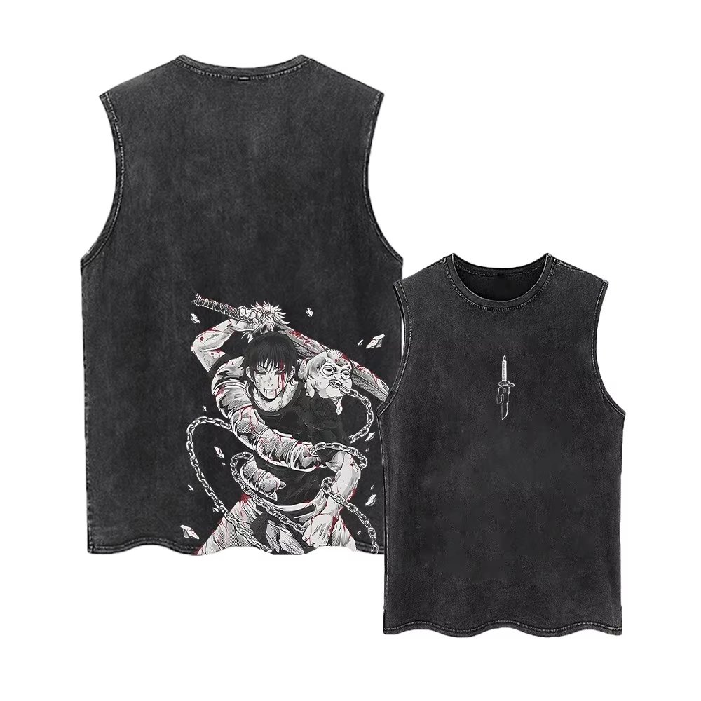 Summer Edition Clothing - เสื้อกล้ามลายอนิเมะ Jujutsu Kaisen รุ่นซัมเมอร์ 2026 สำหรับผู้ชายและผู้หญิง