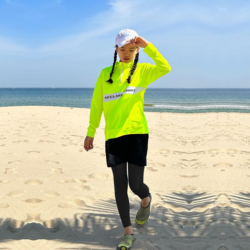 ชุดว่ายน้ำแขนยาวนีออน3ชิ้นชุดว - Rash Guard Long Sleeve บทวิจารณ์และราคา