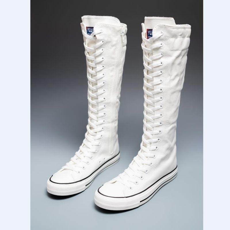 รองเท้าผ้าใบหุ้มข้อสูงรุ่นใหม่ - Summer Clothing Korea บทวิจารณ์และราคา
