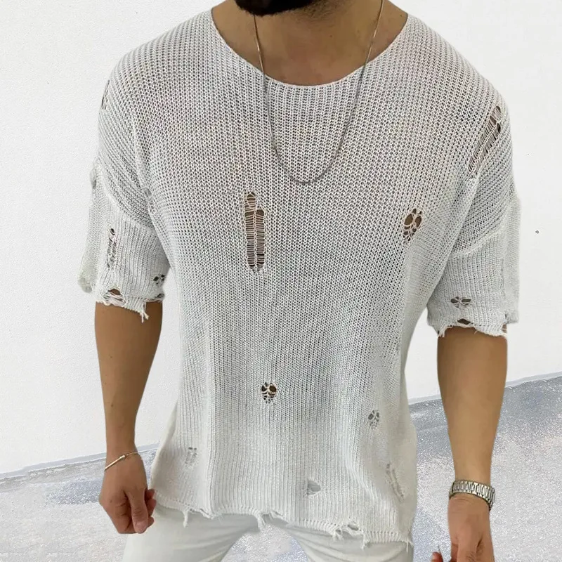 2025 ฤดูร้อนใหม่ผู้ชายสีทึบเสื - Summer Clothing Men 2025 บทวิจารณ์และราคา