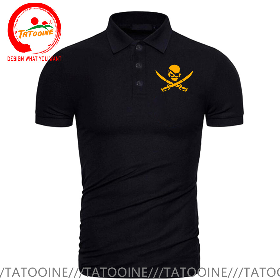เสื้อโปโลผ้าฝ้าย100% ของผู้ชาย - Summer Clothing Logo บทวิจารณ์และราคา