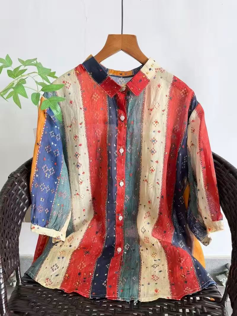 เสื้อเชิ้ตและเสื้อเบลาส์สไตล์โ - Summer Clothing In Japan บทวิจารณ์และราคา