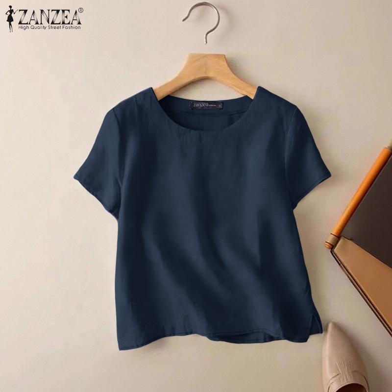 ZANZEA เสื้อผ้าฝ้ายลำลองสำหรับ - Summer De Clothing บทวิจารณ์และราคา