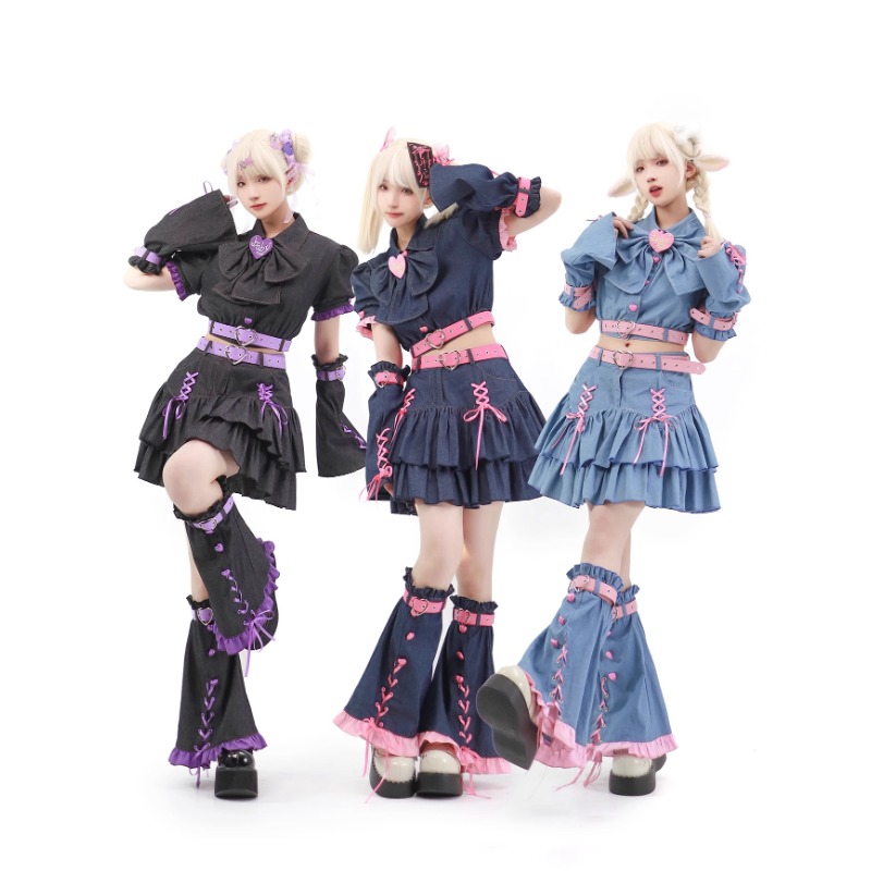 ชุด Y2k ยีนส์2024น่ารักญี่ปุ่น - Summer Clothing Y2K บทวิจารณ์และราคา