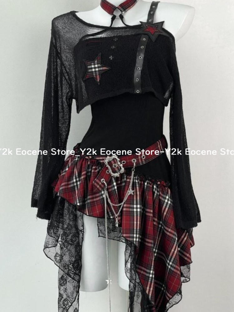 2000s Y2Kสาวเผ็ดออกแบบไม่สม่ํา - Summer Clothing Y2K บทวิจารณ์และราคา