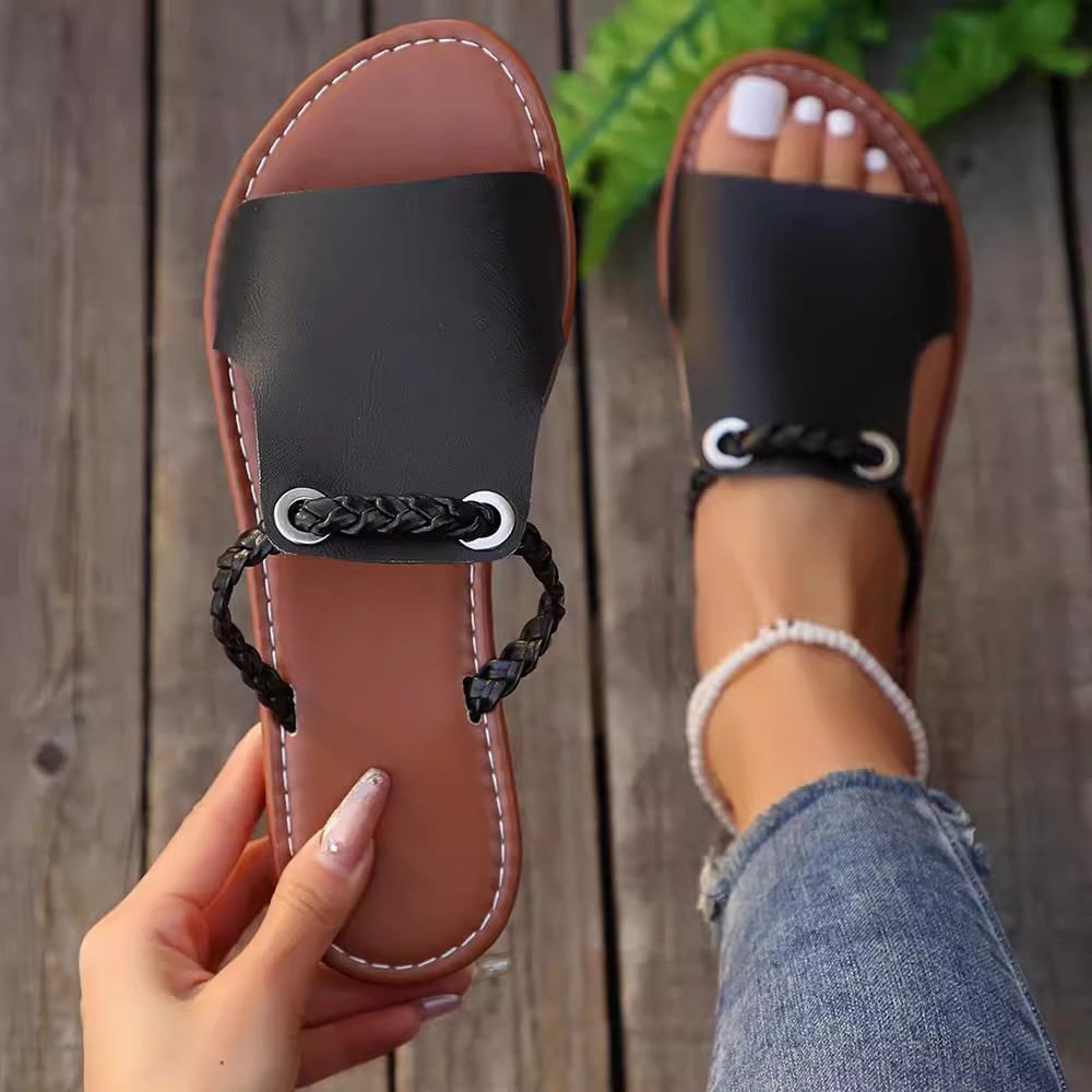 รองเท้าแตะลำลองแบบแบนสำหรับผู้ - Summer Clothing Ladies บทวิจารณ์และราคา