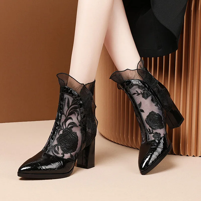 รองเท้าส้นสูงผู้หญิงเซ็กซี่ปัก - Summer Clothing Sale Women บทวิจารณ์และราคา