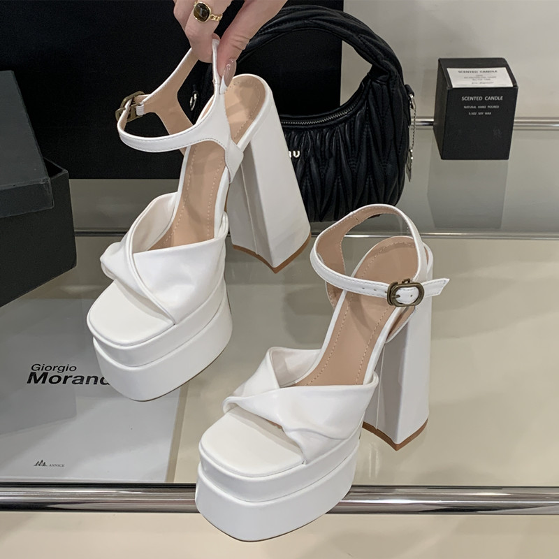 สไตล์ดาวแฟชั่นคู่แพลตฟอร์มWedg - Summer Clothing Ladies บทวิจารณ์และราคา