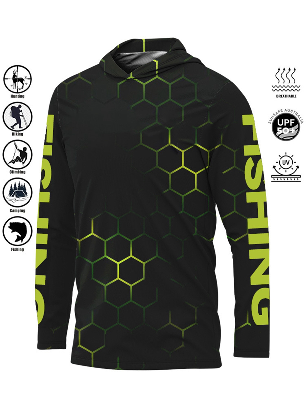 เสื้อตกปลา MALFC Hood Fishing  - Rash Guard Long Sleeve บทวิจารณ์และราคา